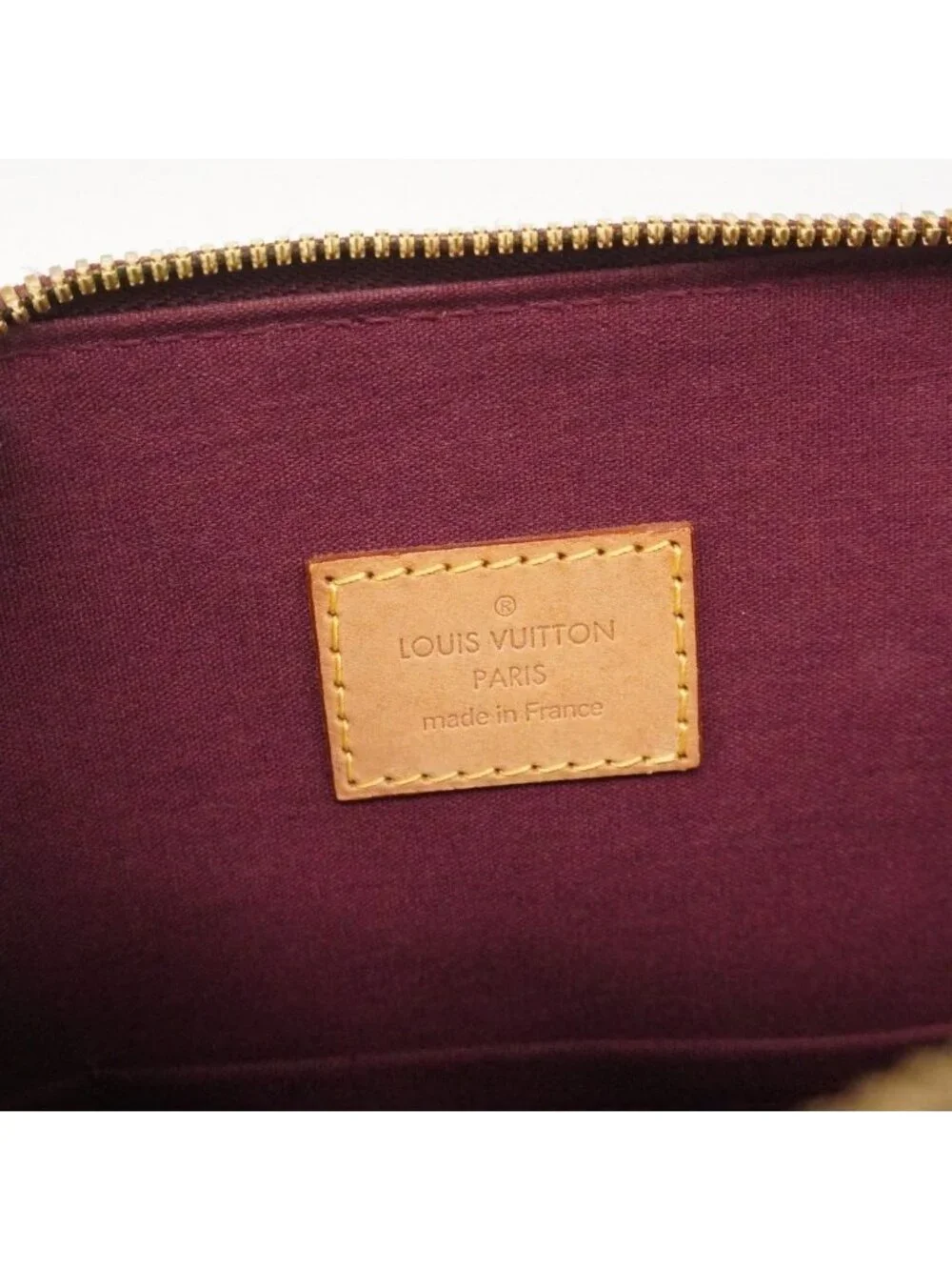 Louis Vuitton Handbag Vernis Alma GM Rouge Fauvist